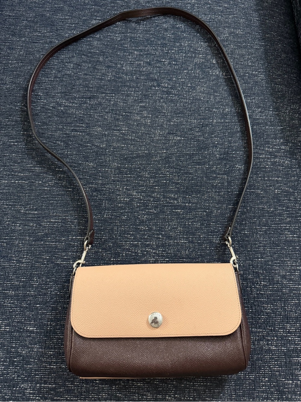 NWOT New Coach F12106 Reversible Ruby Crossbody Leather Purse Oxblood/Nude Pink - Picture 3 of 15